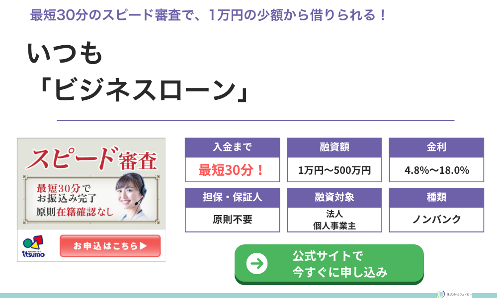 いつも「ビジネスローン」